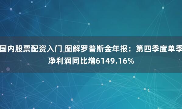 国内股票配资入门 图解罗普斯金年报：第四季度单季净利润同比增6149.16%