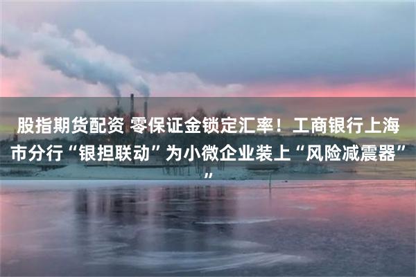 股指期货配资 零保证金锁定汇率！工商银行上海市分行“银担联动”为小微企业装上“风险减震器”